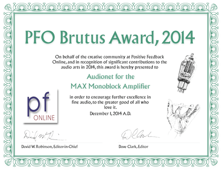 PFO Brutus Award 2014 MAX